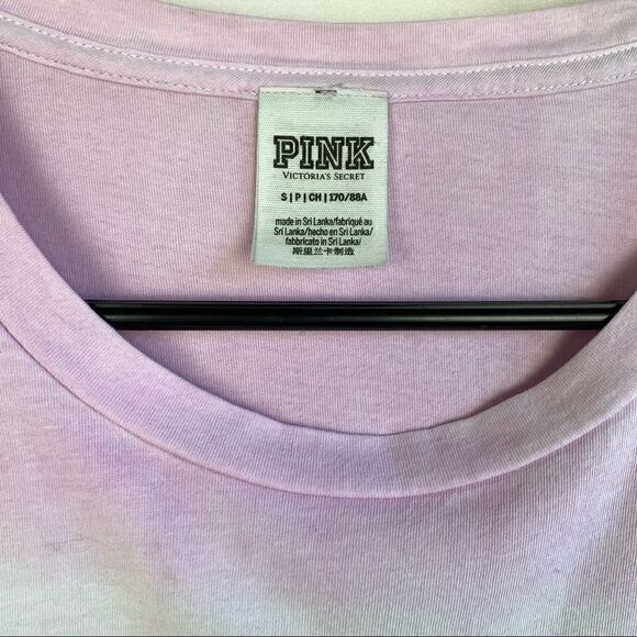 VS Pink pastel rainbow stripe tie dye shirt - Picture 6 of 7